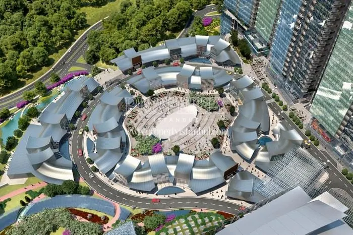 The panoramic view of shopping center in Agaoglu Maslak 1453