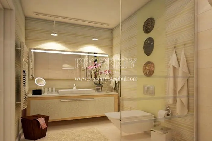 One of the bathrooms in Agaoglu Maslak 1453