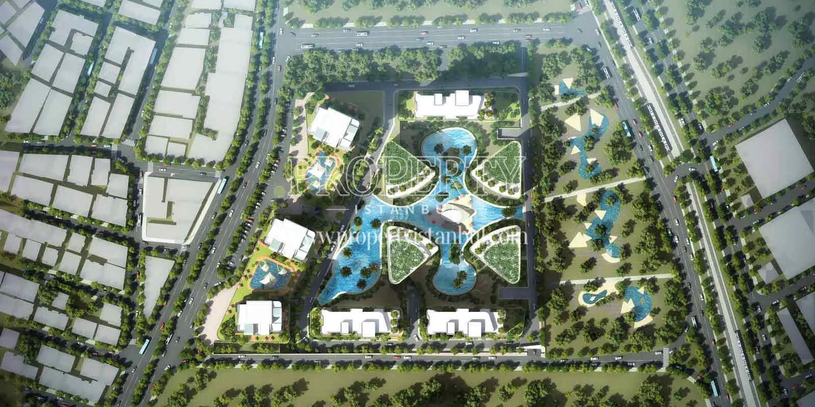The panoramic view of Topkapi Residences project