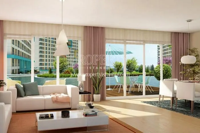 Pink-furnished living room in 1stanbul homes