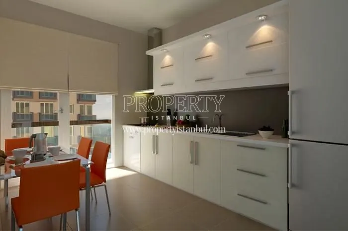 One of the kitchens in 216 Butik Plus Rezidans
