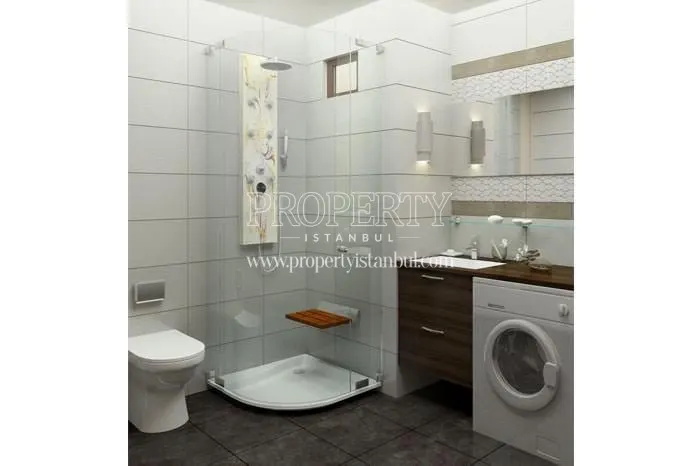 One of the bathrooms in 216 Butik Plus Rezidans