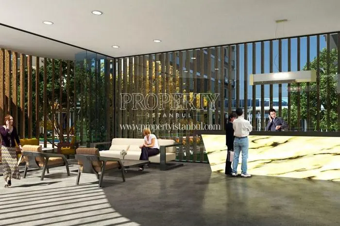 The lobby of 216 Butik Plus Rezidans