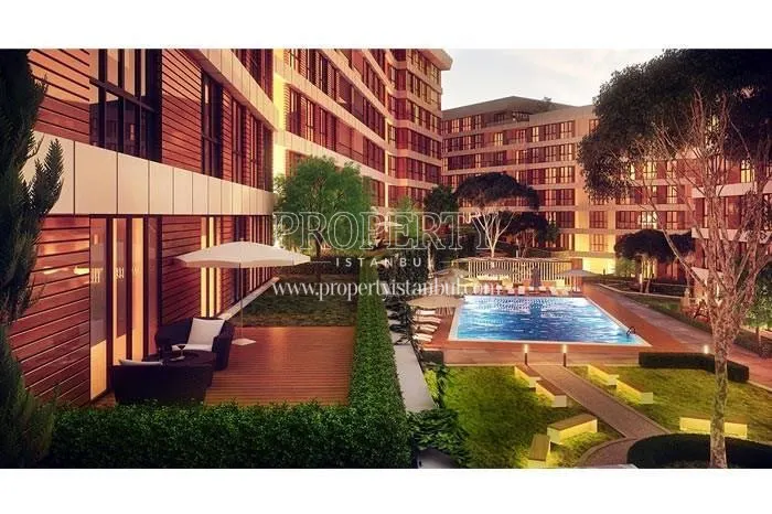 The outdoor swimming pool of 360 Kurtkoy