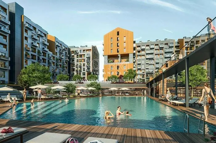 Outdoor swimming pool in 3S Firuze Konaklari