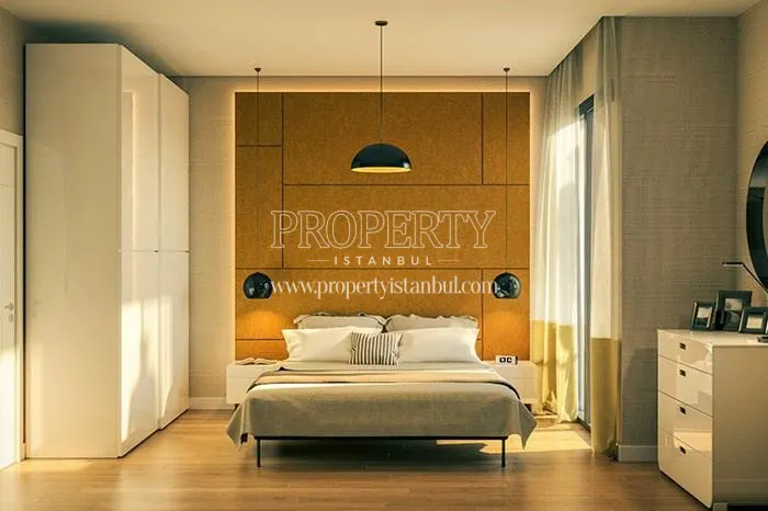 One of the master bedrooms in 3S Firuze Konaklari