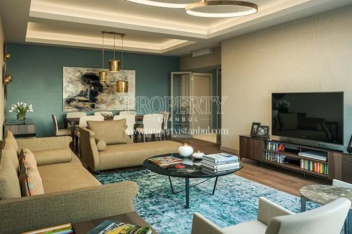 Spacious living room in 3S Firuze Konaklari