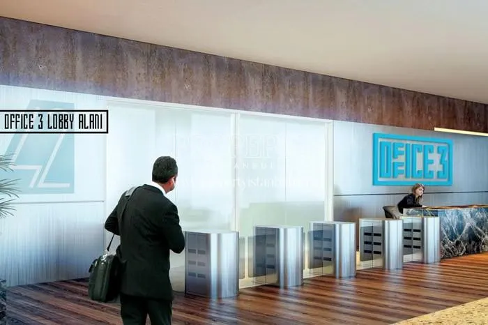 The entrance of the 42 Maslak tower