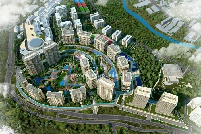 The panoramic view of the 5. Levent compound