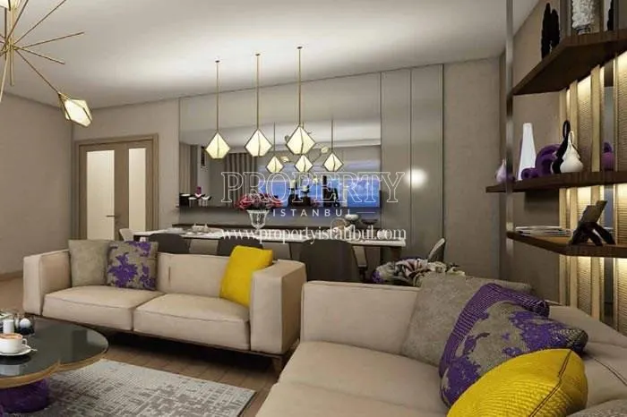 One of the living rooms in 5. Levent