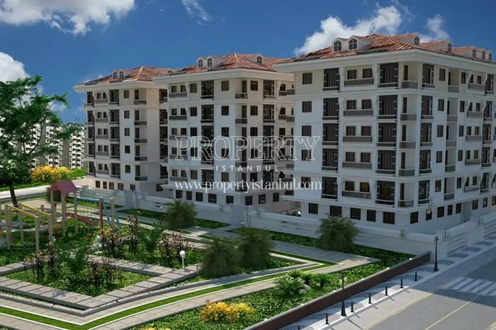 AB Yasam Evleri blocks near the landscape area