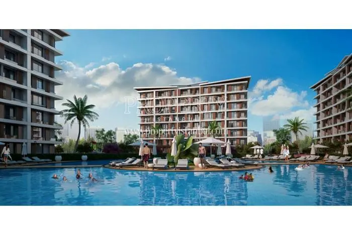 Outdoor swimming pool in AKS Focus