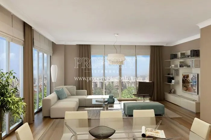 One of the living rooms in ARY Poyraz Bostanci