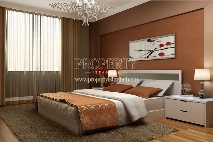 One of the master bedrooms in ARY Poyraz Bostanci
