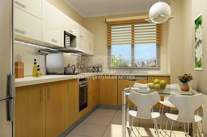 One of the kitchens in ARY Poyraz Bostanci