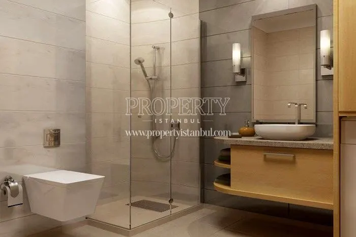 One of the bathrooms in ARY Poyraz Bostanci