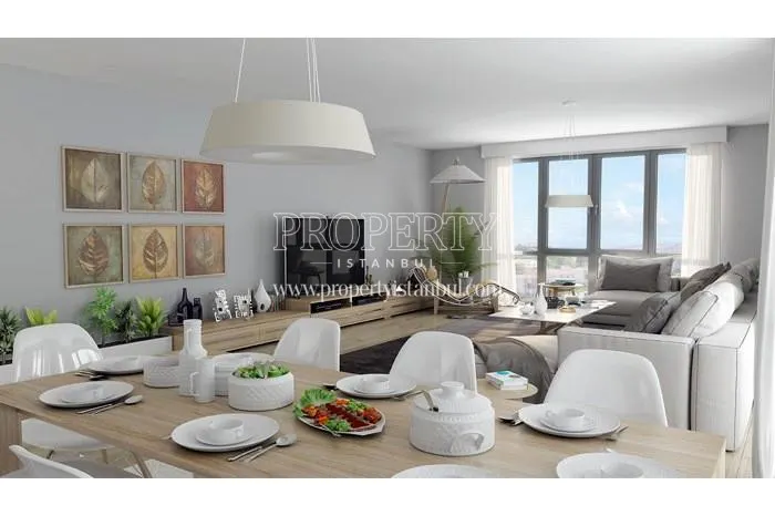 A living room in Abel Cengelkoy Evleri