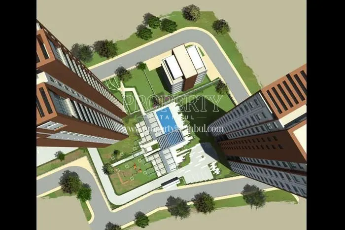 The panoramic view of the Adanus Park compound's garden