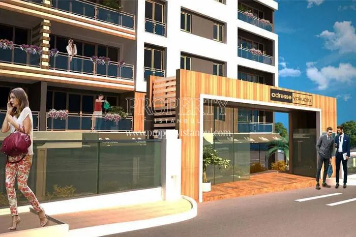 The entrance of the Adresse Yakuplu compound