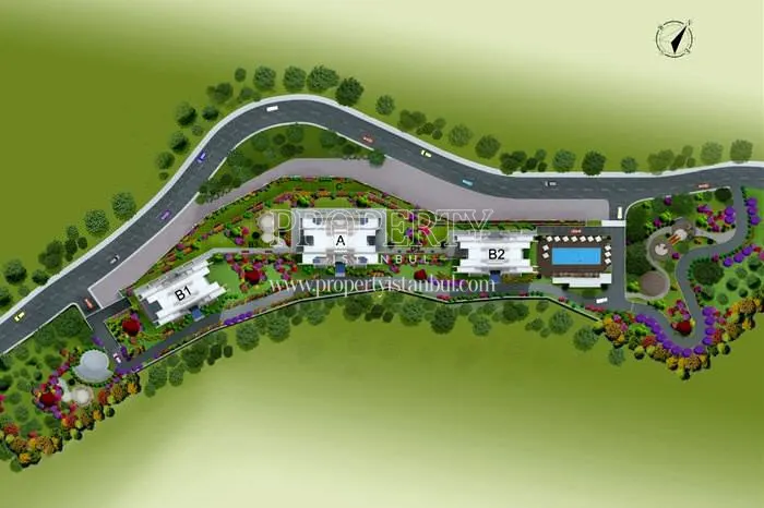 The layout plan of Agaoglu My Home Kucuk Maslak