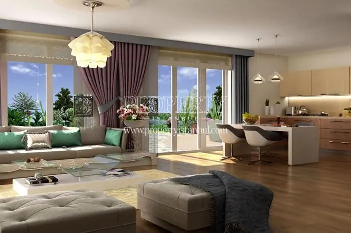 One of the living rooms in Agaoglu My World Europe