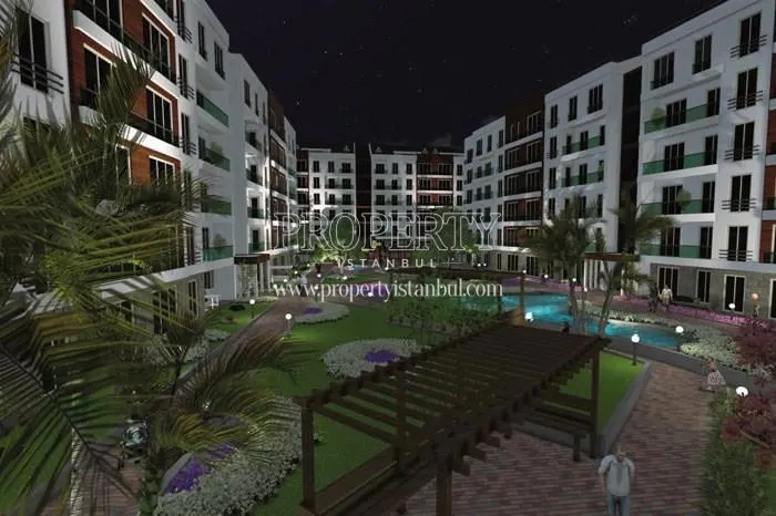 The inside of the Ahenk Istanbul compound