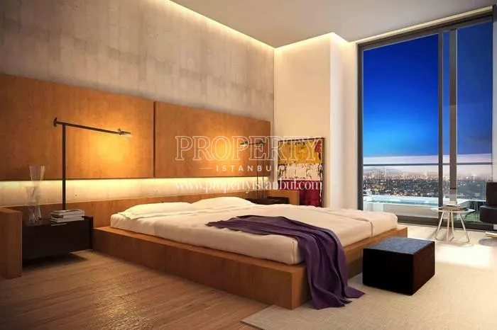 One of the master bedrooms in Akasya Acibadem