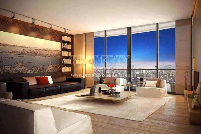 One of the living rooms in Akasya Acibadem