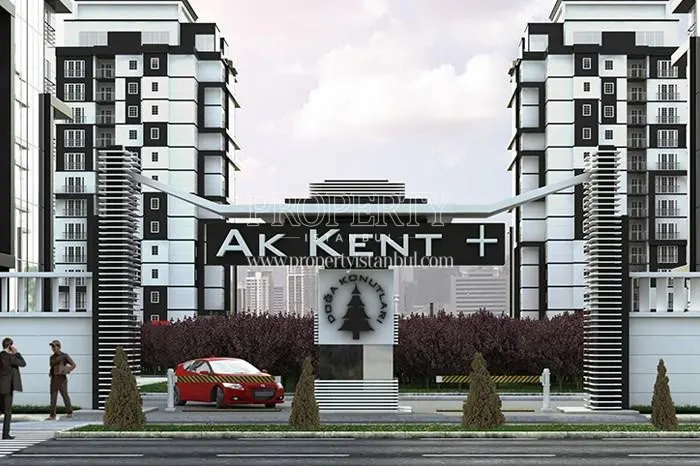 The gate of the Akkent Doga Konutlari 2. Etap complex