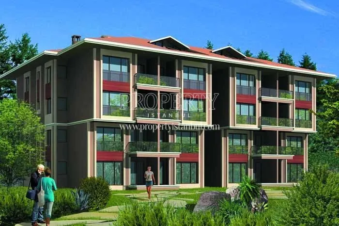 One of the buildings in Aktas Bogazici Evleri