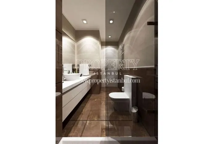 One of the bathrooms in Allure Tower