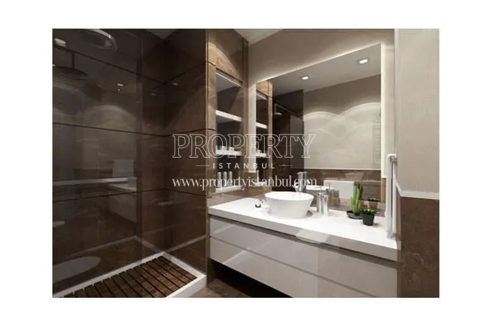 One of the bathrooms in Allure Tower