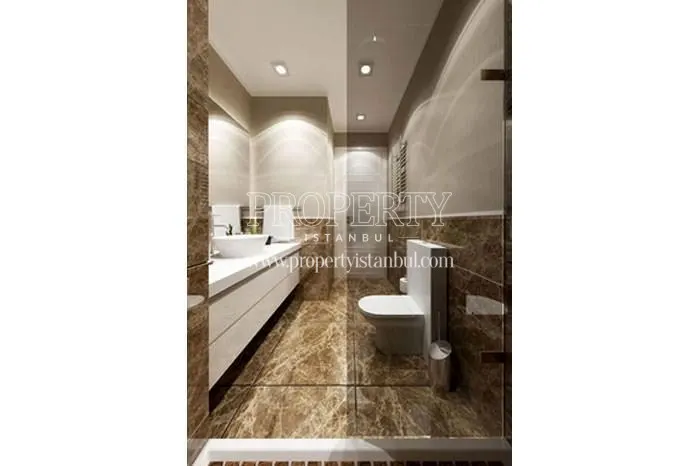 One of the bathrooms in Allure Tower