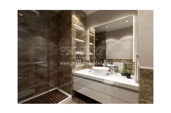 One of the bathrooms in Allure Tower