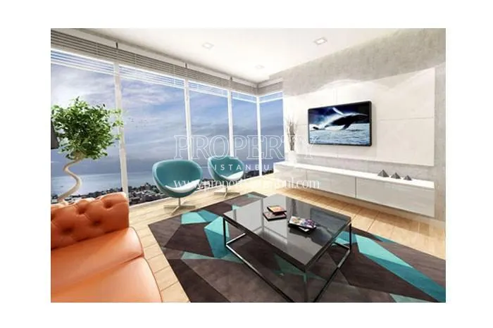 One of the living rooms in Allure Tower