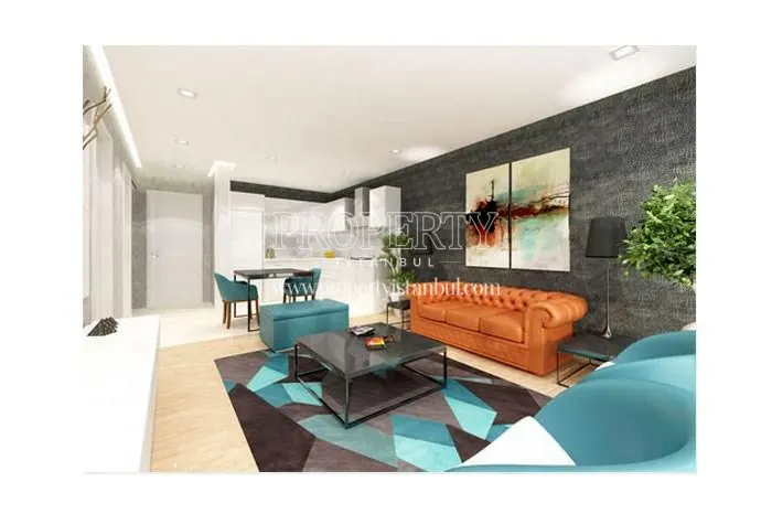 One of the living rooms in Allure Tower