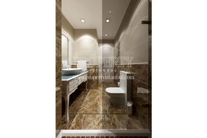 One of the bathrooms in Allure Tower