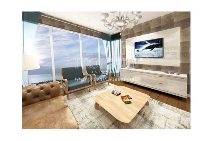 One of the living rooms in Allure Tower