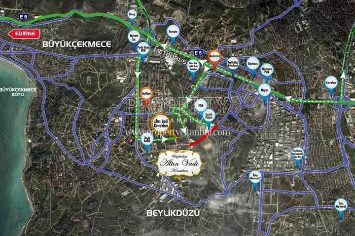 The location of Altin Vadi Konaklari