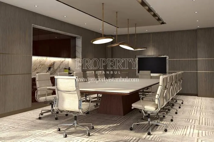 White wheeled near the big meeting table in Altower compound