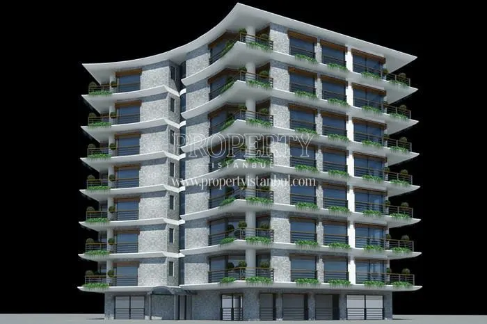 One of the project buildings in Altunizade Konaklari