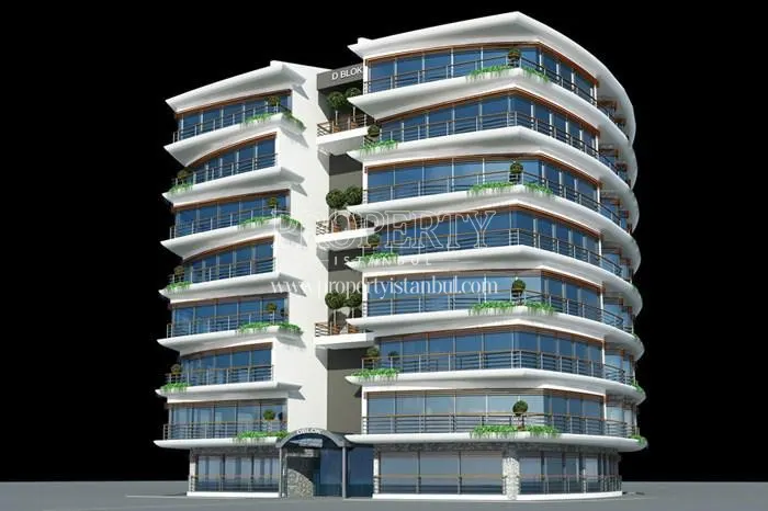 One of the project buildings in Altunizade Konaklari