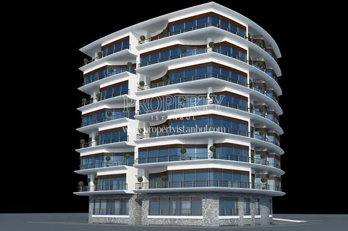 One of the project buildings in Altunizade Konaklari