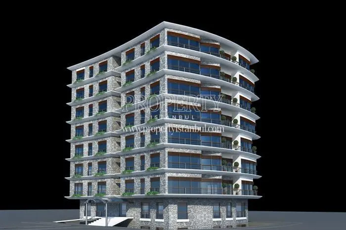 One of the project buildings in Altunizade Konaklari