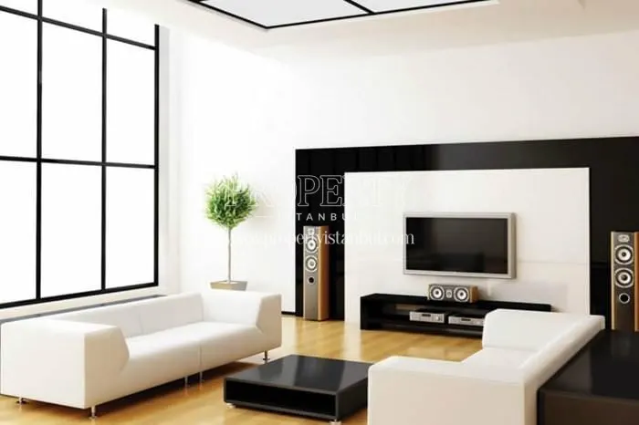 Black and white living room in Alya Elit