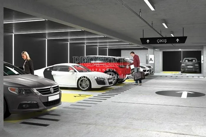 The garage of Alya Life Residence