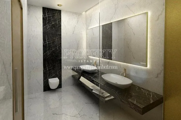 The large bathroom in Alya Park Pendik