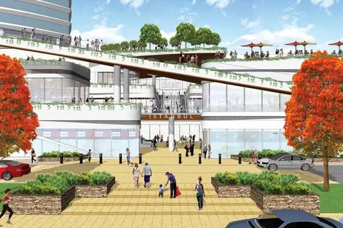 The shopping center in Anatolium Marmara