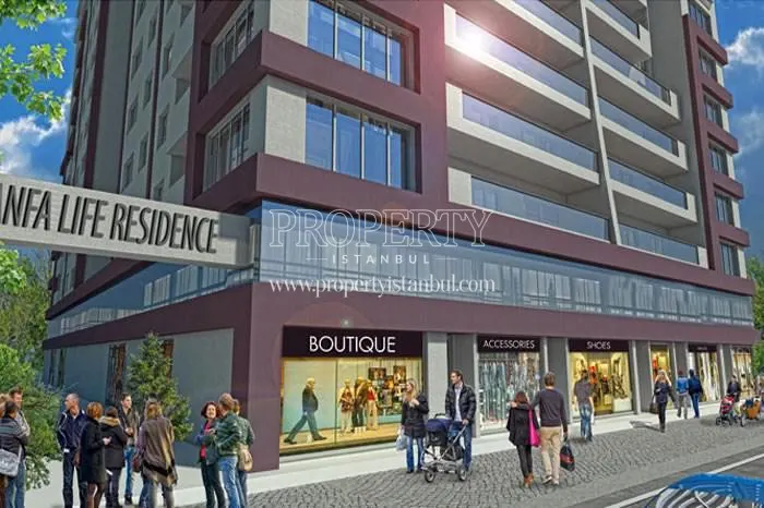 The shops under the residential building in Anfa Life Residence
