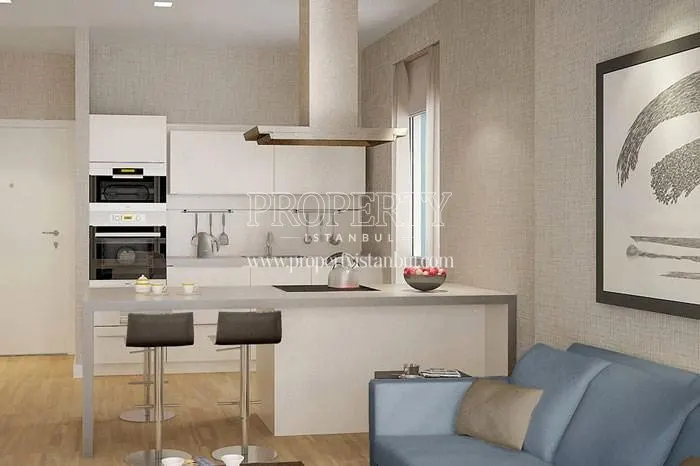 The open kitchen in Antasya Residence